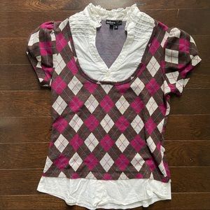 Sweater vest blouse